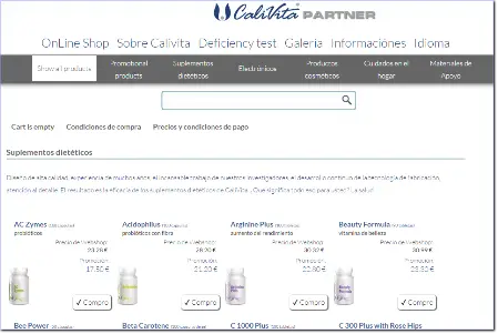 CaliVita Partner - obchod online